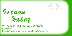 istvan walcz business card